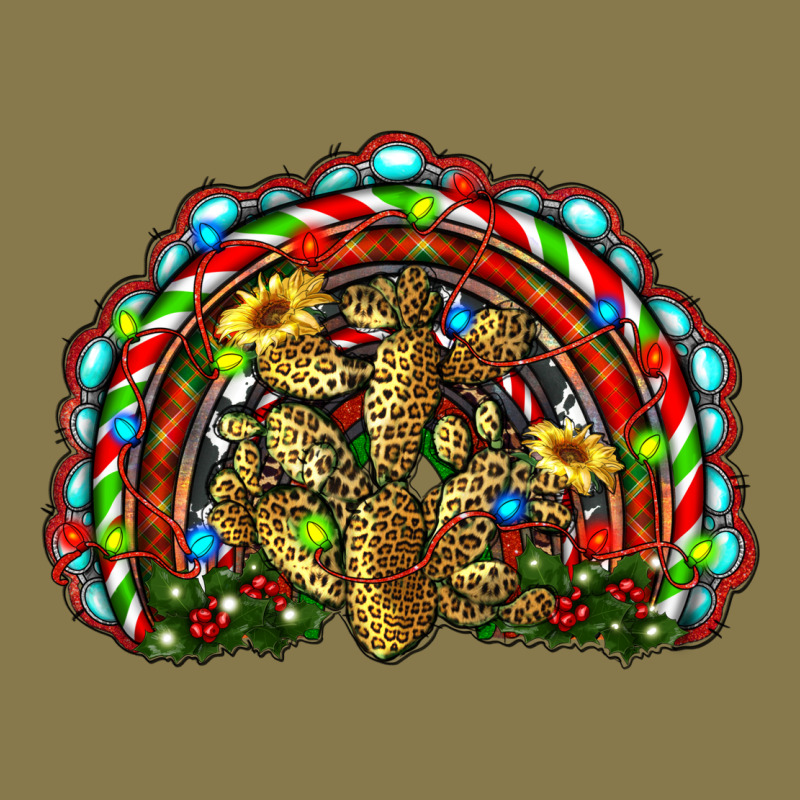 Christmas Rainbow With Leopard Cactus Premium Hoodie by RanaPortraitStore | Teevron