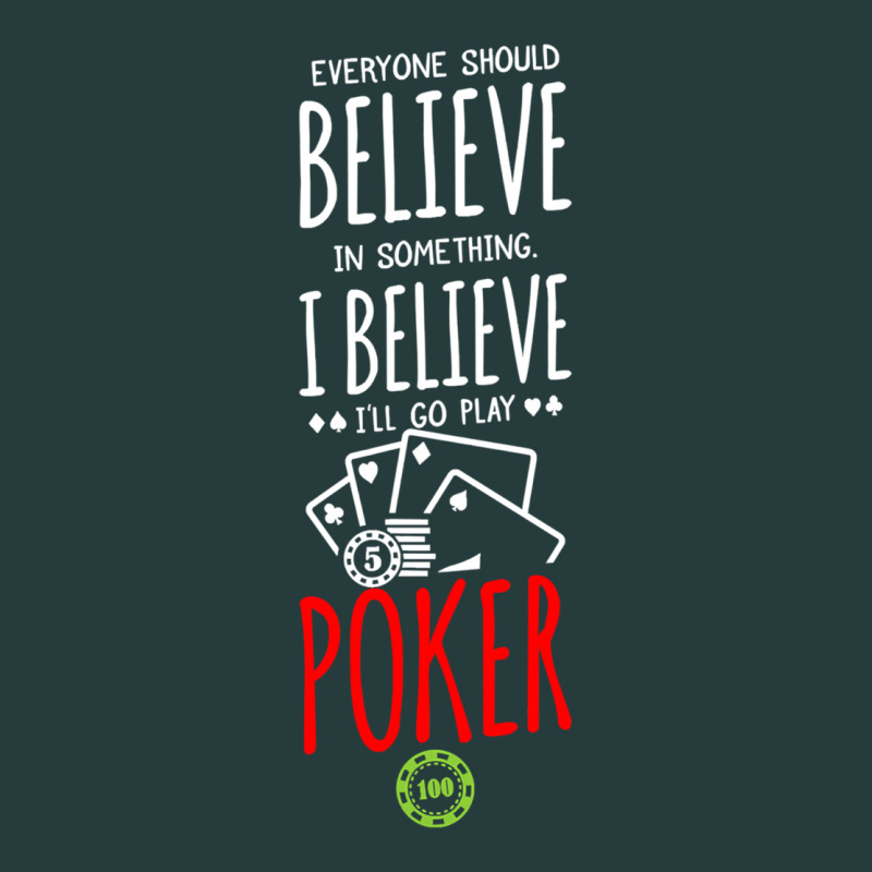 Poker Card Player Believe In Something Premium Hoodie by linhVisuals | Teevron