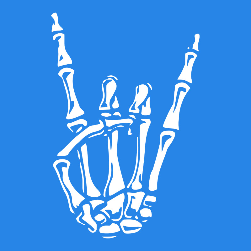 Rock On Skeleton Hand Premium Hoodie by linhVisuals | Teevron