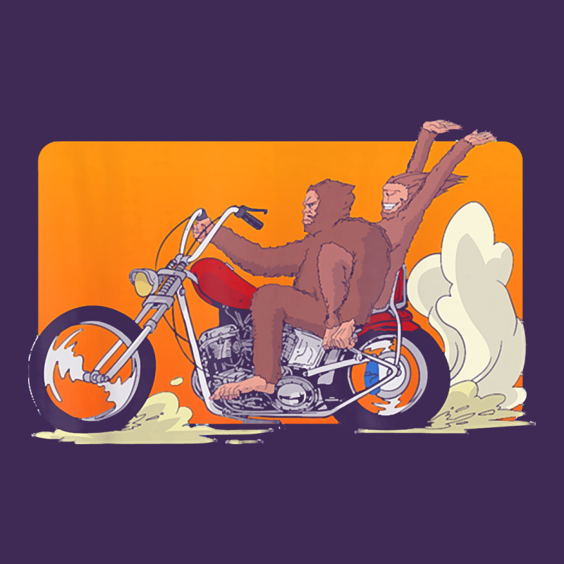 Bigfoot T  Shirt Bigfoot Riding Motorcycle For Biker Sasquatch Chick T Premium Hoodie by linhVisuals | Teevron
