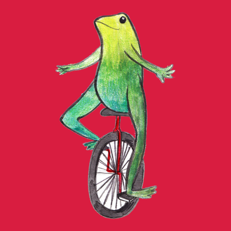 Dat Boi Watercolor Unicycle Frog Premium Hoodie by linhVisuals | Teevron