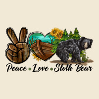 Peace Love Sloth Bear Ladies Tee | Teevron