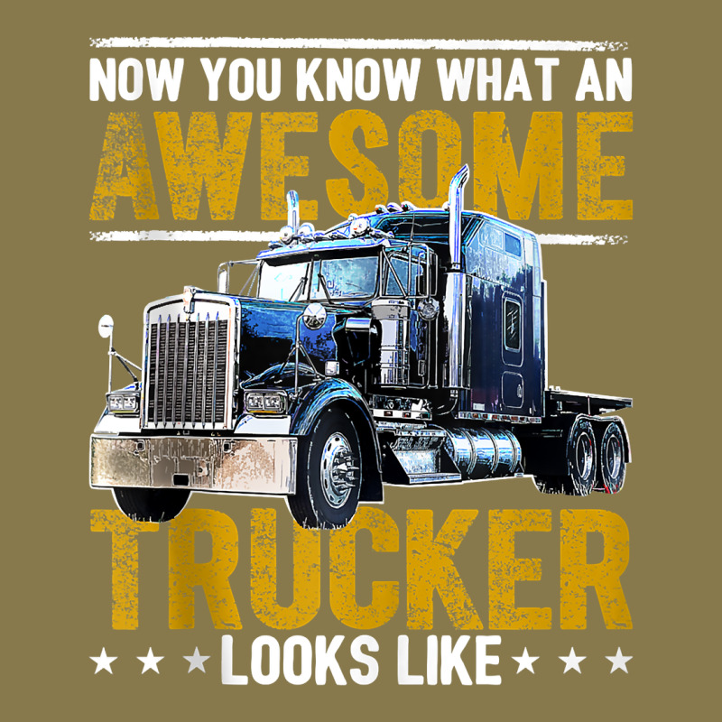 Awesome Trucker Big Rig Semi Trailer Truck Driver Gift Men Tank Top Premium Hoodie by linhVisuals | Teevron