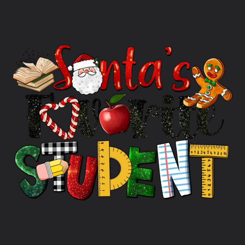 Santa's Favorite Student Christmas Vintage Tee by LillyAllenDesigns | Teevron