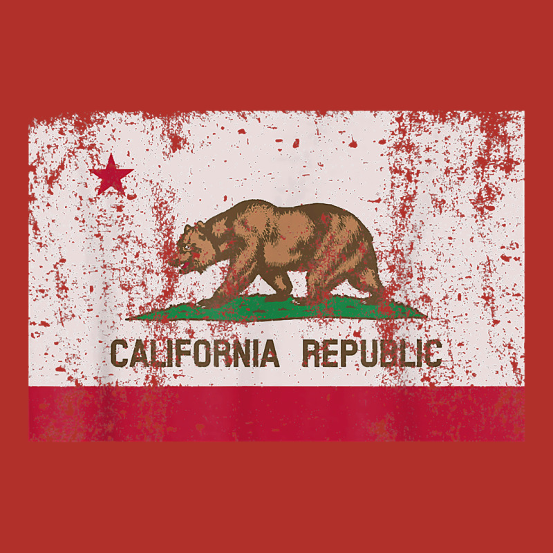 California Flag Womens Mens Heavy Distressed Vintage Gift T Shirt Premium Hoodie by linhVisuals | Teevron
