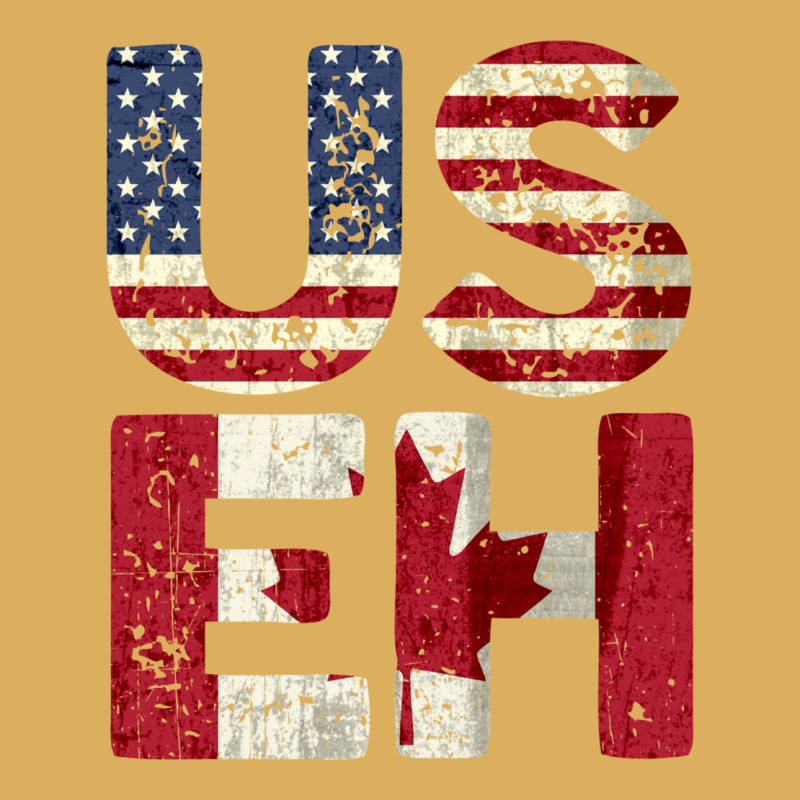 Canada Us Eh American Canadian Flag Vintage America Colors Patriotic G Premium Hoodie by linhVisuals | Teevron
