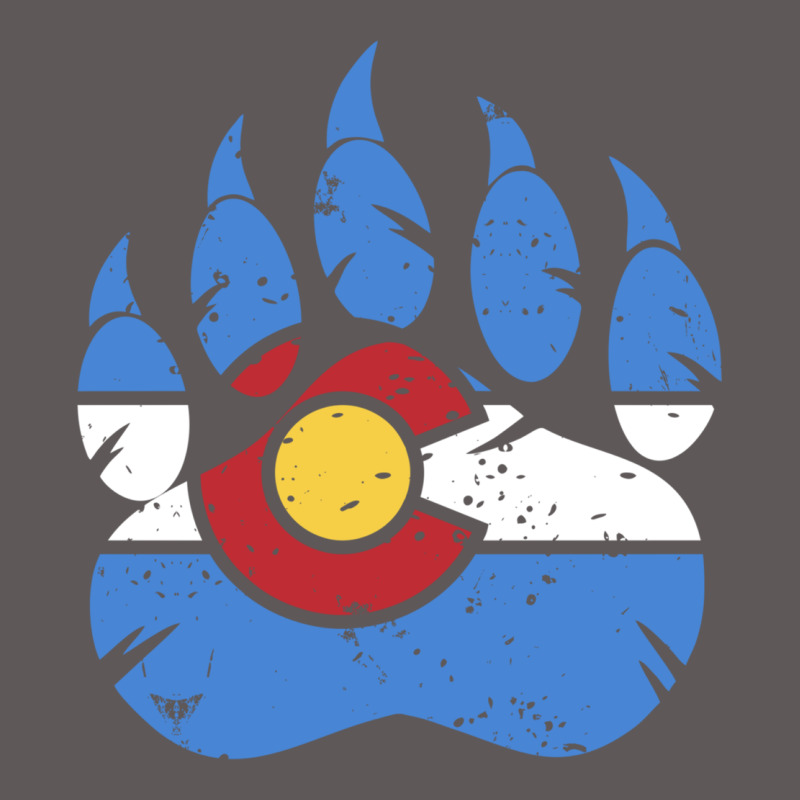 Colorado State Flag Bear Paw Print Pocket Place Premium Hoodie by linhVisuals | Teevron