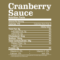 Cranberry Sauce Nutrition Facts Funny Thanksgiving Christmas Food Nutr Premium Hoodie | Teevron