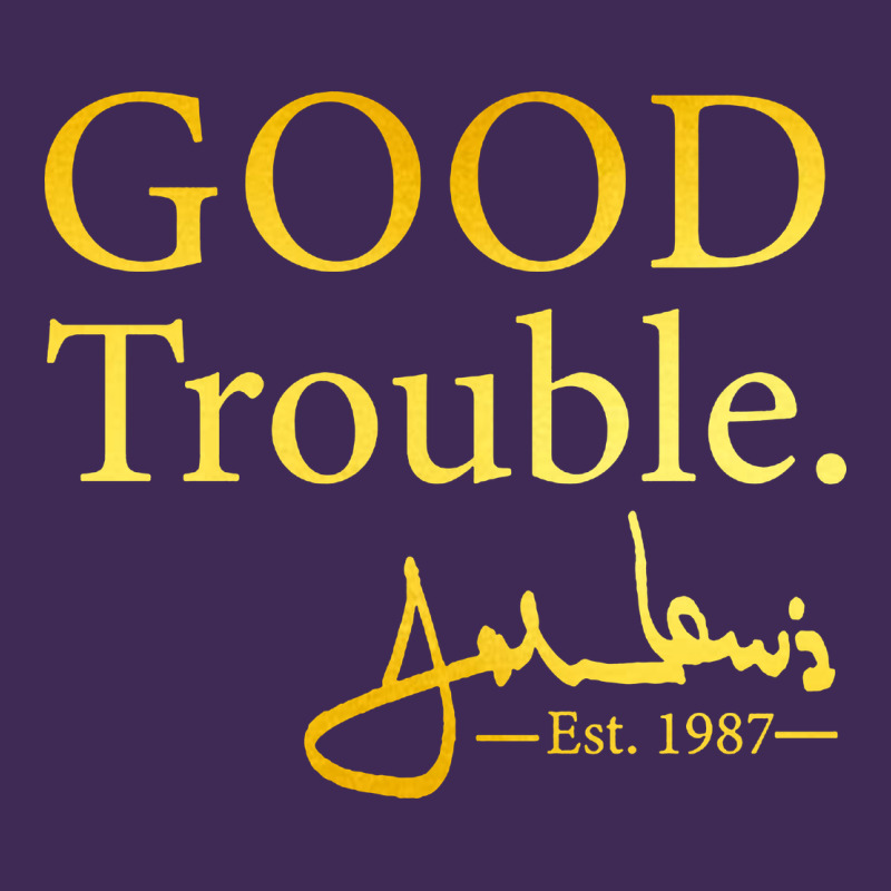 Good Trouble John Lewis Signature Premium Hoodie by linhVisuals | Teevron