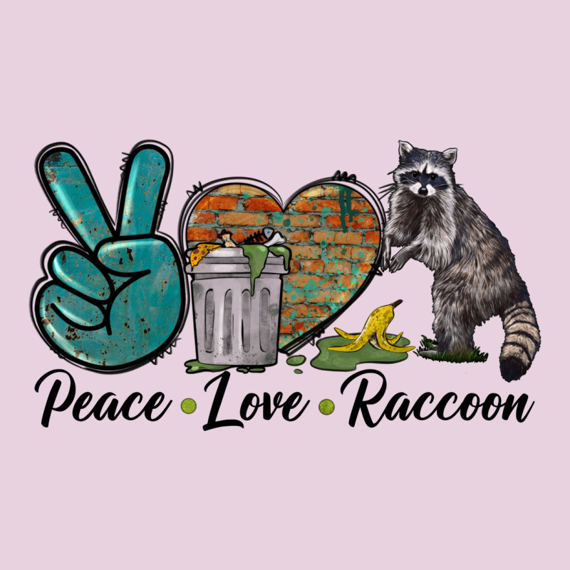 Peace Love Raccoon Ladies Tee by LillyAllenDesigns | Teevron