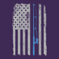 Fishing American Flag Vintage Fishing Rod Patriotic 4ht Of July Gift F Premium Hoodie | Teevron