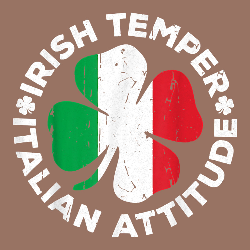 Irish Temper Italian Attitude T Shirt St Patrick's Day T Shirt Premium Hoodie by linhVisuals | Teevron