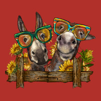 2 Donkeys With Sunflowers Premium Hoodie | Teevron