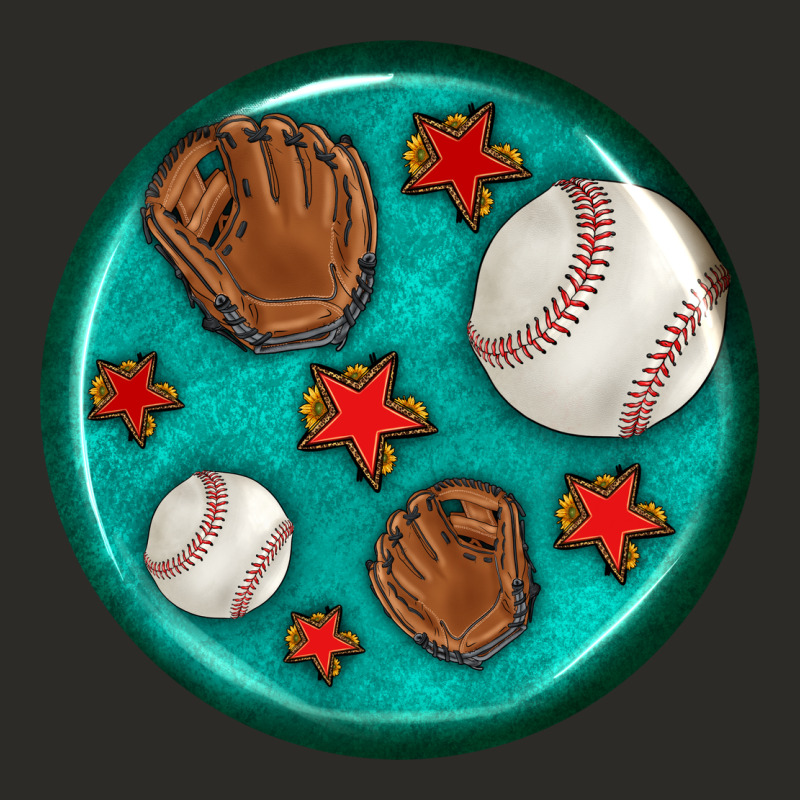 Baseball With Sunflower Round Earrings Heavy Core Tee by BundleAndBundleShop | Teevron