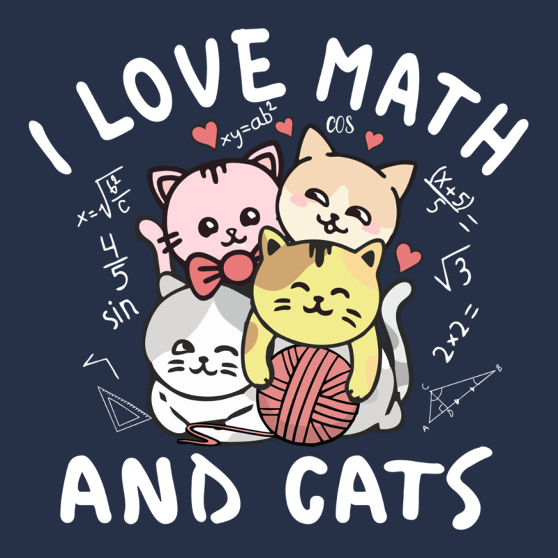 I Love Math And Cats Mountain Heart Mathematics Lover Gifts Cute And F Premium Hoodie by linhVisuals | Teevron