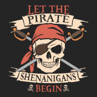 Let The Pirate Shenanigans Begin Skull Vintage Pirate Skeleton Hallowe Premium Hoodie | Teevron