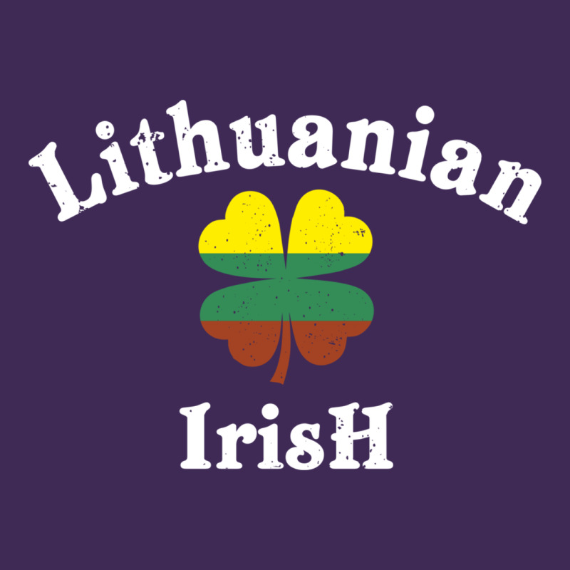 Lucky Lithuanian Irish Flag Shamrock Leaf St Patricks Day Premium Hoodie by linhVisuals | Teevron