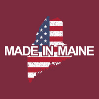 Made In Maine American Flag Funny Patriotic State Lover Gift Premium Hoodie | Teevron
