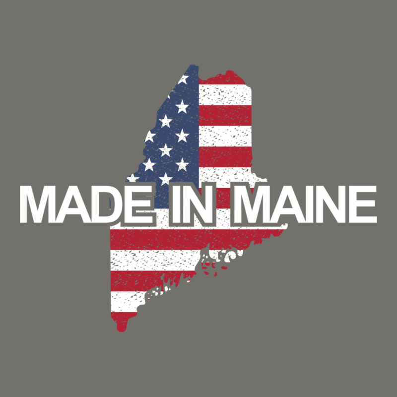 Made In Maine American Flag Funny Patriotic State Lover Gift Premium Hoodie by linhVisuals | Teevron