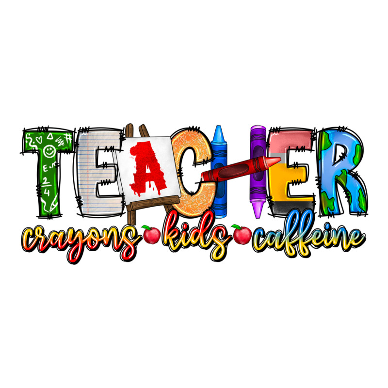 Teacher Cryons Kids Caffeine Premium Tee by CowhideDigitalArt | Teevron