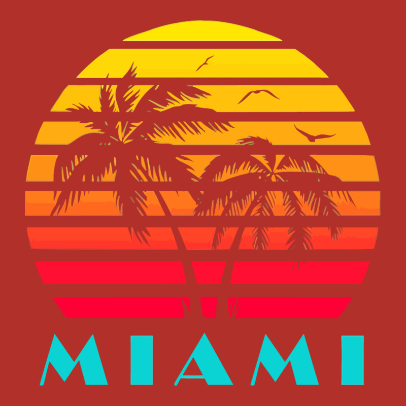 Miami 80s Sunset Premium Hoodie by linhVisuals | Teevron
