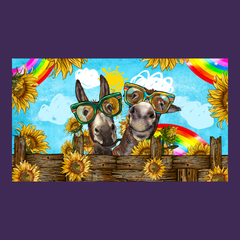 2 Donkeys Sunflower Premium Hoodie by BarkalooDesign | Teevron