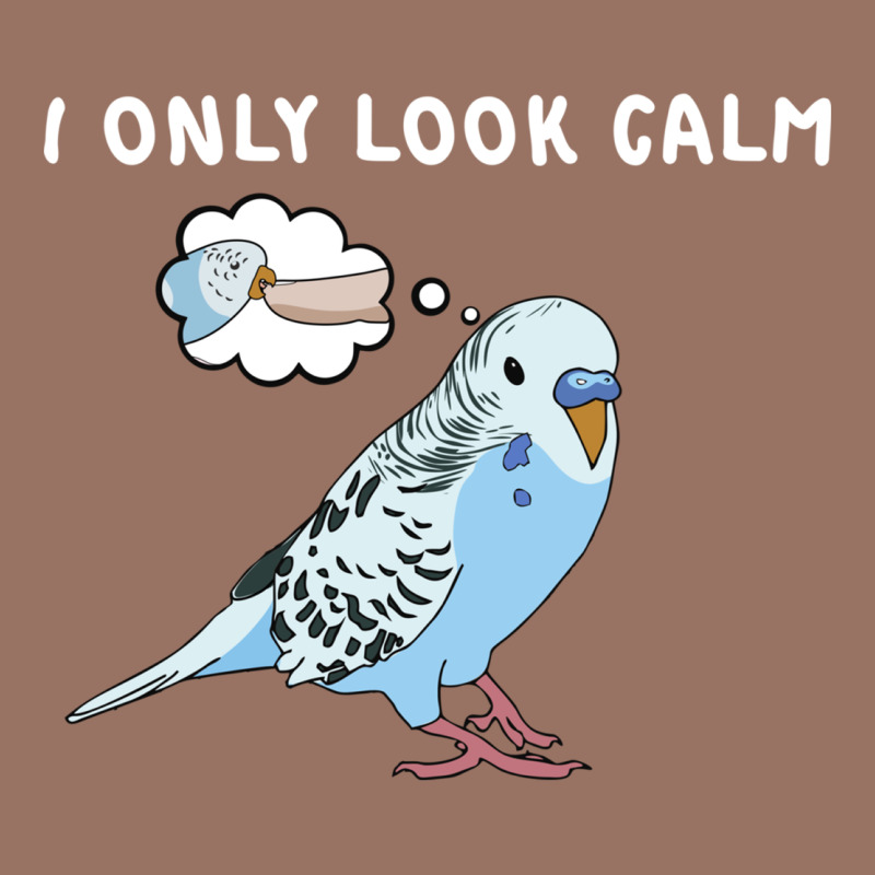Parakeet Bird Biting Finger Funny I Only Look Calm Premium Hoodie by linhVisuals | Teevron