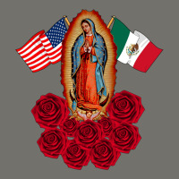 Our Lady Virgen De Guadalupe Mexican American Flag Holiday Premium Hoodie | Teevron
