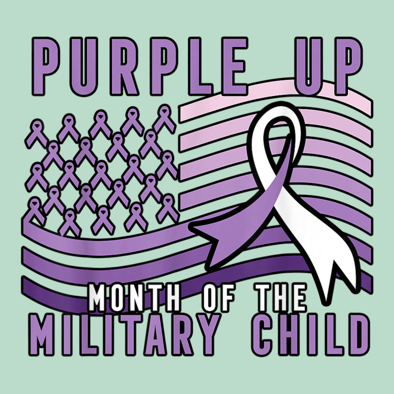 Purple Up Month Of The Military Child Premium Hoodie by linhVisuals | Teevron