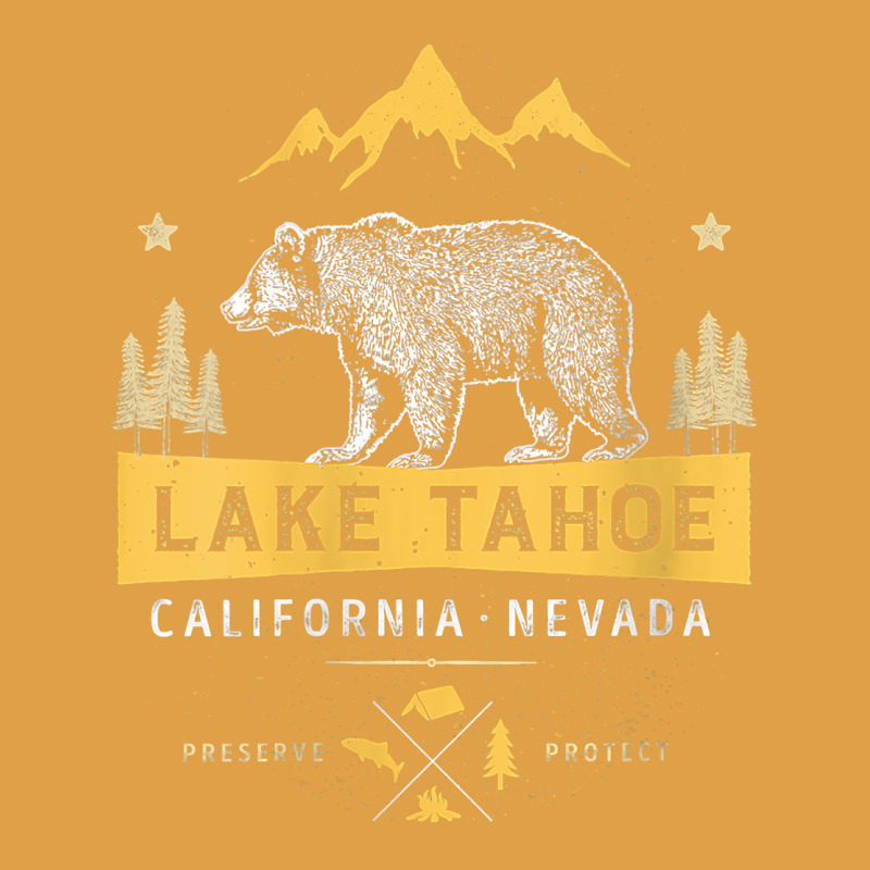 Womens Lake Tahoe National Park California Nevada Vintage Bear Men V N Premium Hoodie by linhVisuals | Teevron