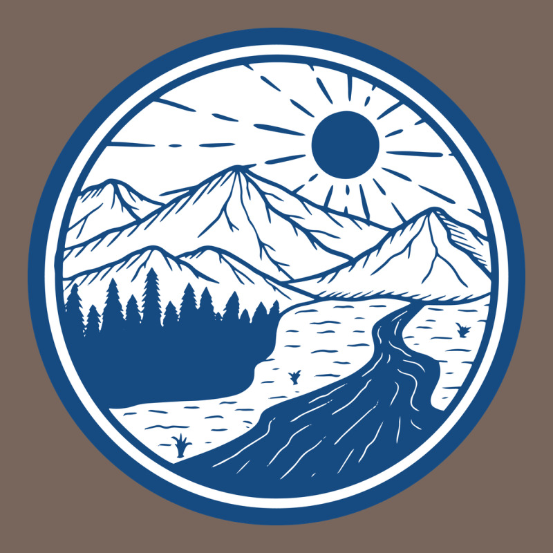 River Mountain Badge Premium Hoodie by linhVisuals | Teevron