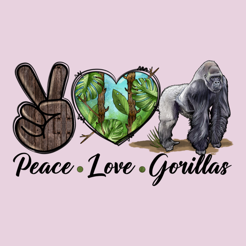 Peace Love Gorillas Ladies Tee by LillyAllenDesigns | Teevron