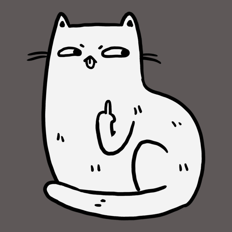 Cat Giving The Finger Premium Hoodie by linhVisuals | Teevron
