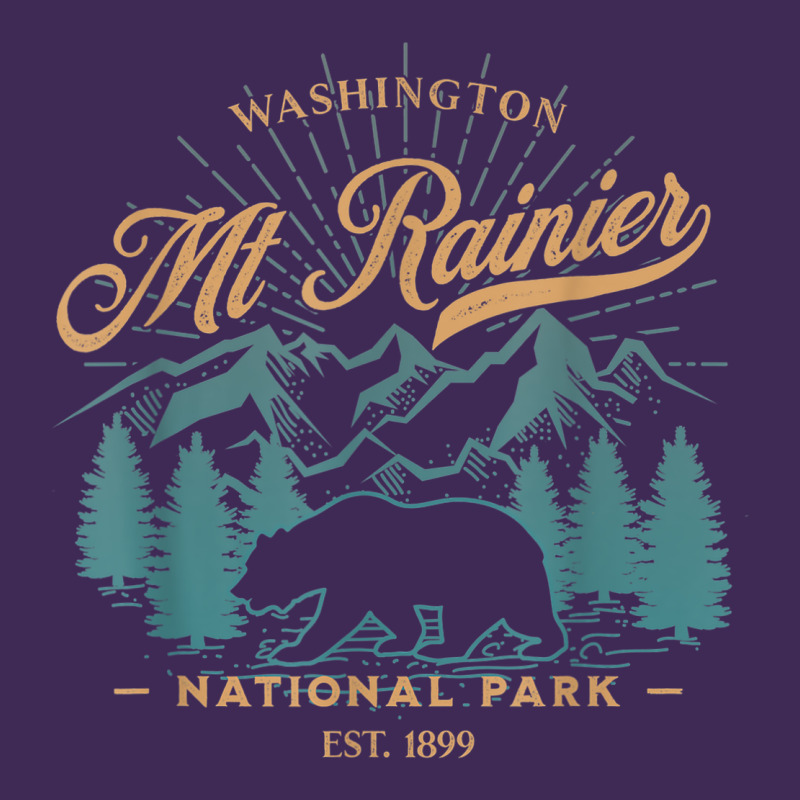 Mount Rainier National Park Washington Usa Vacation Hiking Premium Hoodie by linhVisuals | Teevron