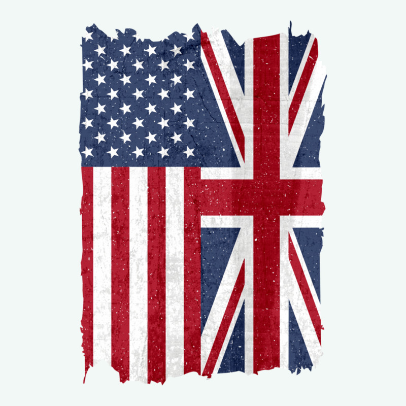 United States With United Kingdom Flag Mix Us And Uk Union Jack Premium Hoodie by linhVisuals | Teevron