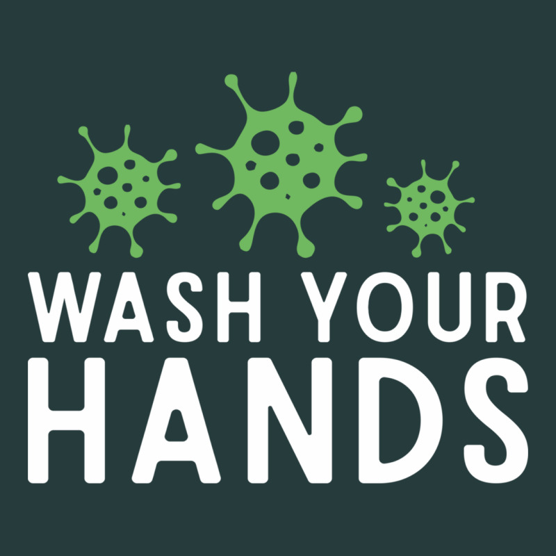 Wash Your Hands Green Germs Graphic Premium Hoodie by linhVisuals | Teevron