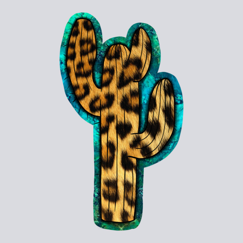 Turquoise Leopard Cactus Zipper Hoodie by RanaPortraitStore | Teevron