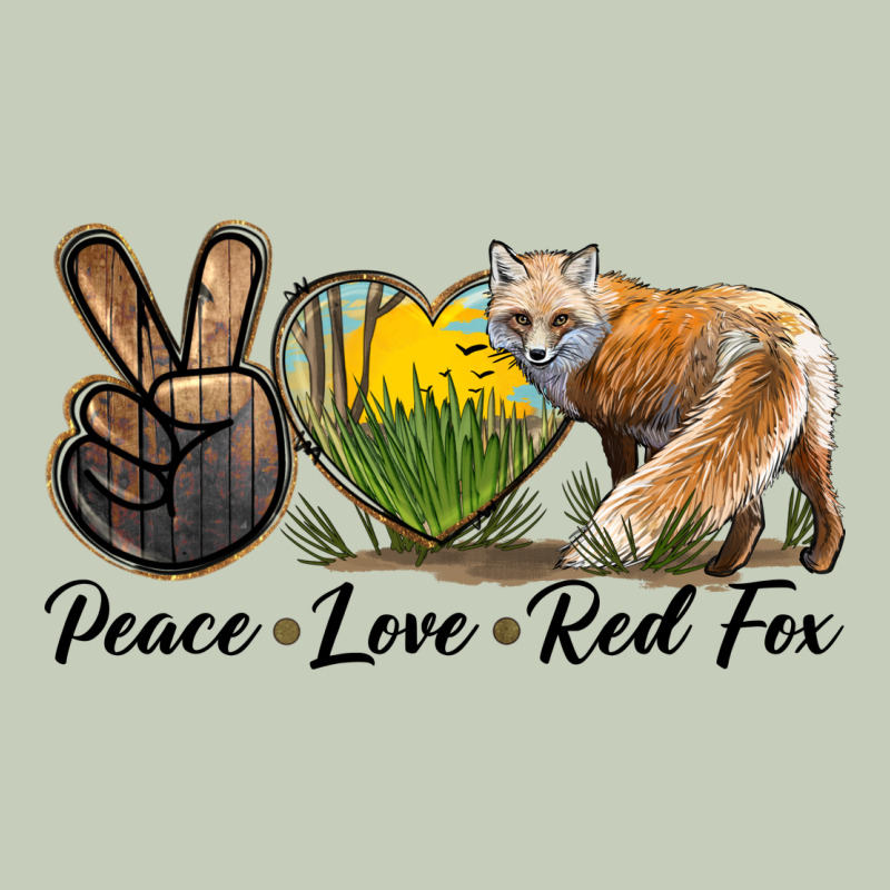 Peace Love Red Fox Ladies Tee by LillyAllenDesigns | Teevron