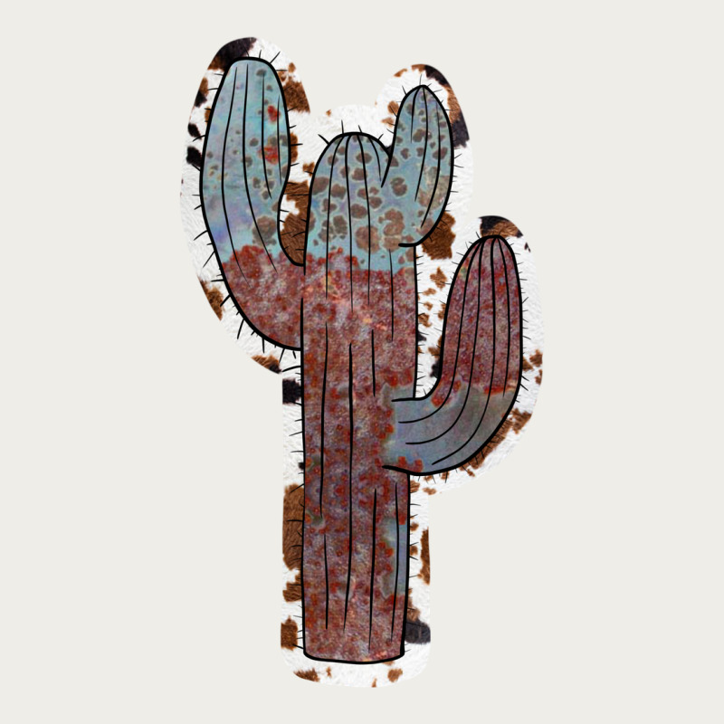 Cowhide Old Cactus Zipper Hoodie by RanaPortraitStore | Teevron