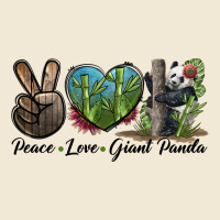 Peace Love Giant Panda Ladies Tee | Teevron