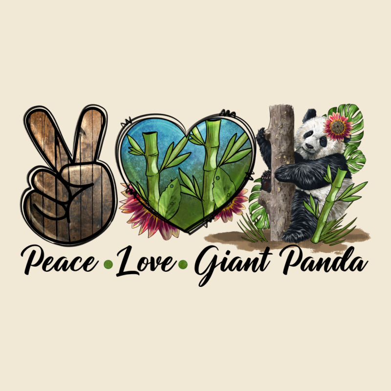 Peace Love Giant Panda Ladies Tee by LillyAllenDesigns | Teevron