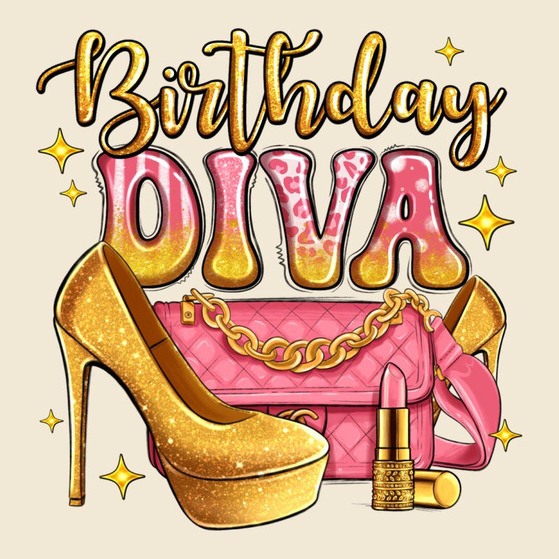 Birthday Diva Pink And Gold Glitter Premium Tee by LillyAllenDesigns | Teevron
