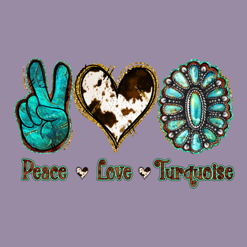 Peace Love Turquoise Classic Tee by Jasminsmagicworld | Teevron