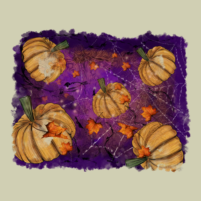 Halloween Leaves Tool Leather Backround Heavy Core Tee by RanaPortraitStore | Teevron
