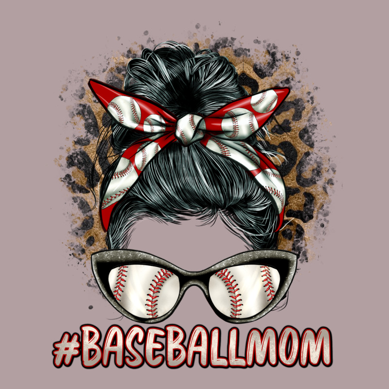 Baseballmom Messy Bun Vintage Hoodie by BarkalooDesign | Teevron