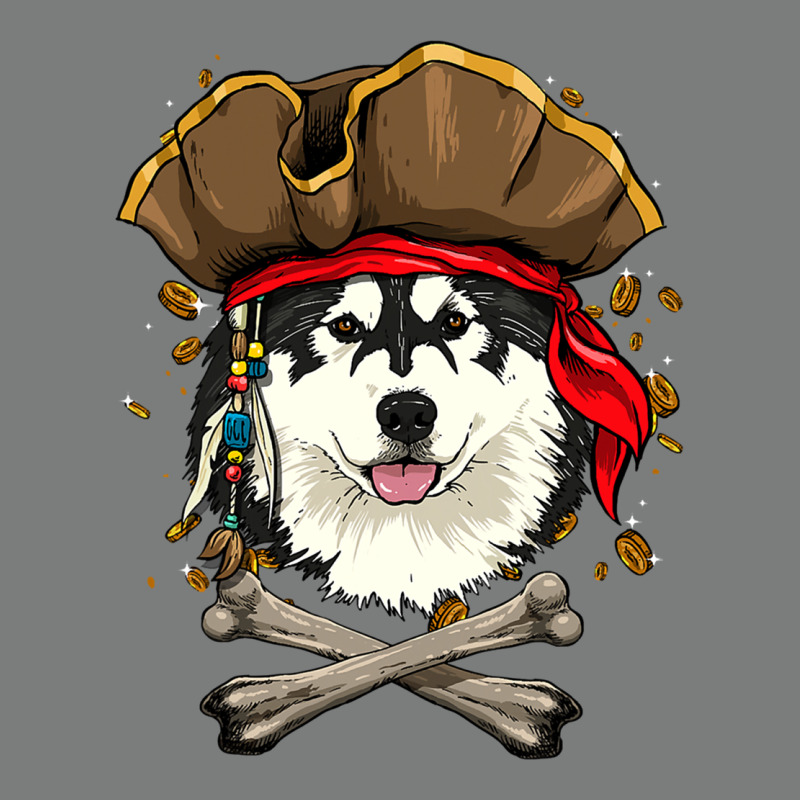Alaskan Malamute Pirate Dog Halloween Premium Hoodie by linhVisuals | Teevron