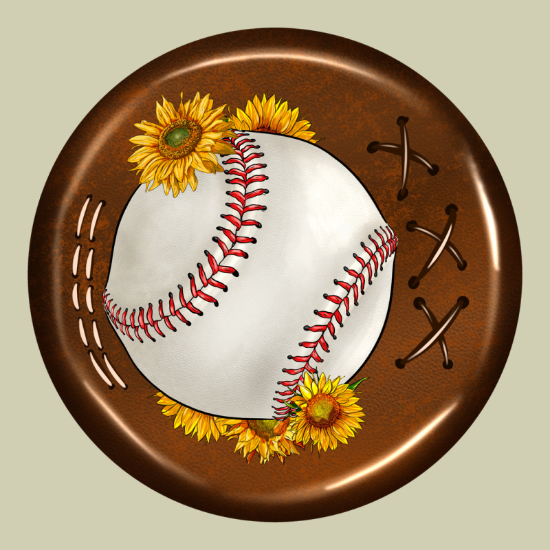 Baseball With Sunflower Round Earrings Heavy Core Tee by BundleAndBundleShop | Teevron