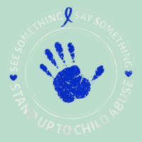 See Something Say Something Child Abuse Awareness Ribbon Premium Hoodie | Teevron