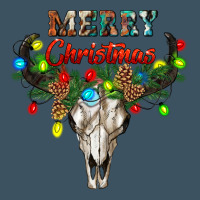 Merry Christmas Bull Skull Urban Heavy Tee | Teevron