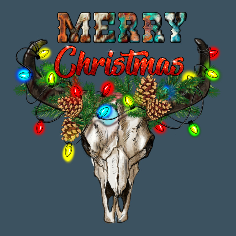 Merry Christmas Bull Skull Urban Heavy Tee by RanaPortraitStore | Teevron